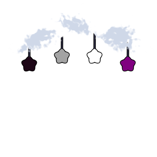 Asexual Hanging Stars Avatar Frame